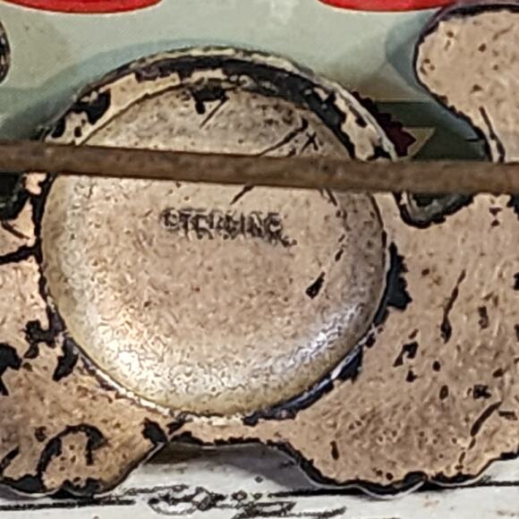 WWII Sterling US Air Corps Sweetheart Pilot Wings Pin Great Seal USAF Vintage - Picture 5 of 5